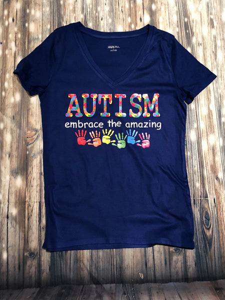 Autism Awareness- Embrace the Amazing Adult tee