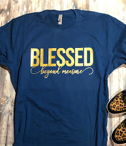 Blessed Beyond Measure - Teal or Black