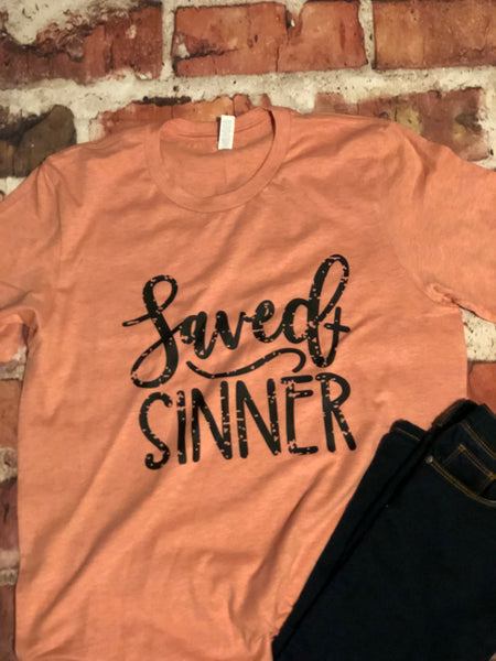 Saved Sinner tee