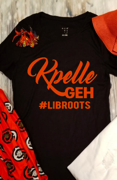 Kpelle Geh...Fitted V-neck or Unisex Crew Neck