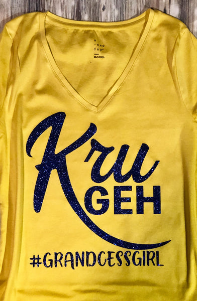 Kru Geh v-neck Tee